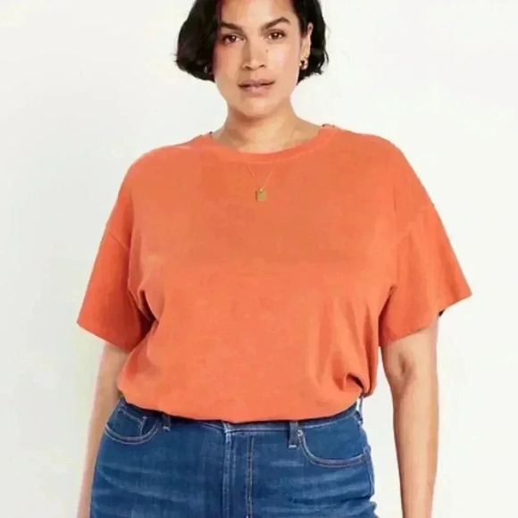 Old Navy Plus Size Vintage Crew-Neck T-Shirt in Color: Spice Level  - Size 2x - Picture 4 of 15